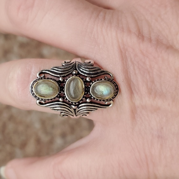 New Labradorite 925 Silver Ring. - Picture 7 of 16